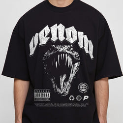 Black t-shirt with &