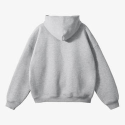 Gray hoodie on a white background