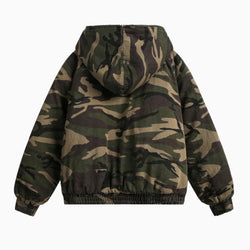 Camouflage hoodie on a white background