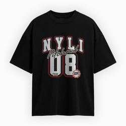 Black t-shirt with &