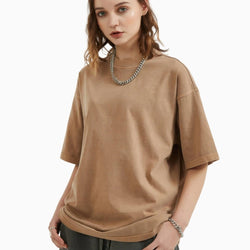 Relaxed Fit Mid-Color Blank Washed T-Shirt Pitchrad 5 