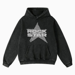 Black hoodie with &